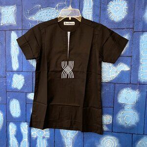 Boy's Cotton African Dashiki - Navy Blue